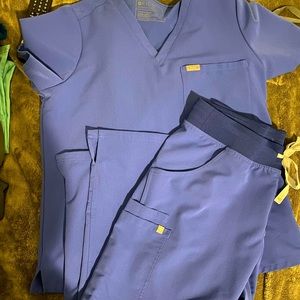 Figs Denim scrub set L/LP